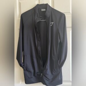 Men’s Gymshark Warm Up Jacket Size Medium Color Black